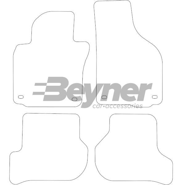 Pasklare stoffen matten Beyner MSV-1476256