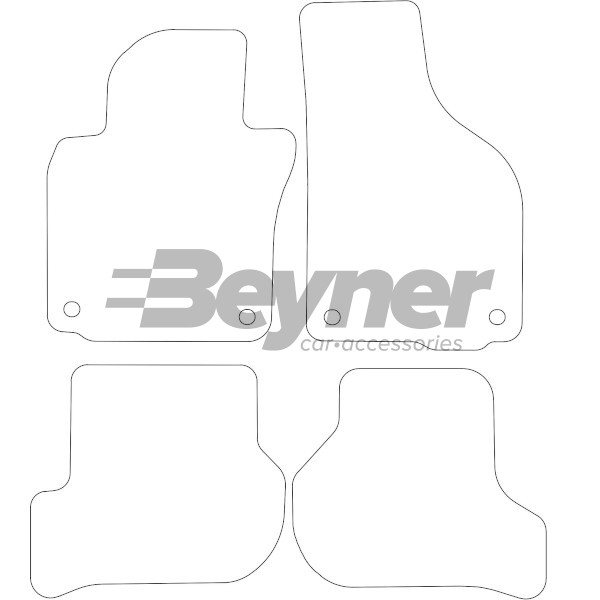 Pasklare stoffen matten Beyner MSV-1476260