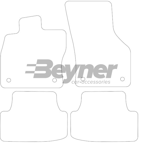 Pasklare stoffen matten Beyner MSV-1476261