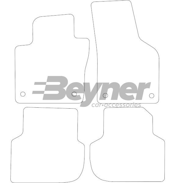 Pasklare stoffen matten Beyner MSV-1476266