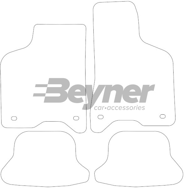 Pasklare stoffen matten Beyner MSV-1476274