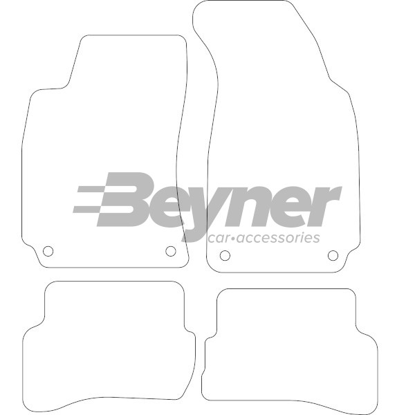 Pasklare stoffen matten Beyner MSV-1476278
