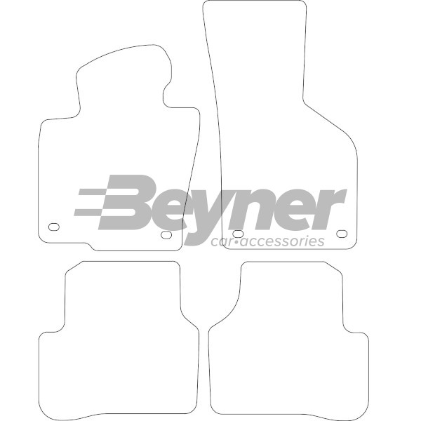 Pasklare stoffen matten Beyner MSV-1476280