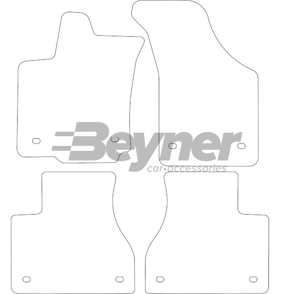 Pasklare stoffen matten Beyner MSV-1476328