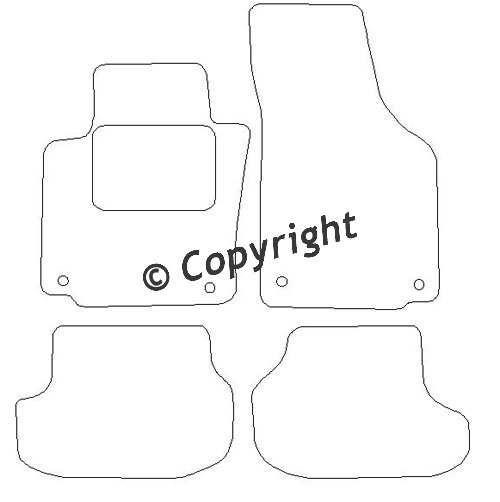 Pasklare stoffen matten Beyner MSV-1476335