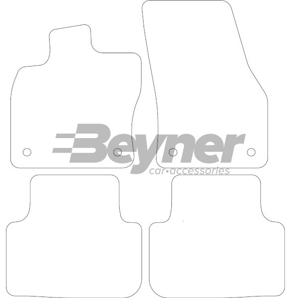 Pasklare stoffen matten Beyner MSV-1476338