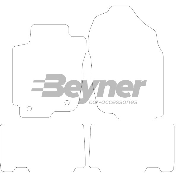 Pasklare stoffen matten Beyner MSV-1476972