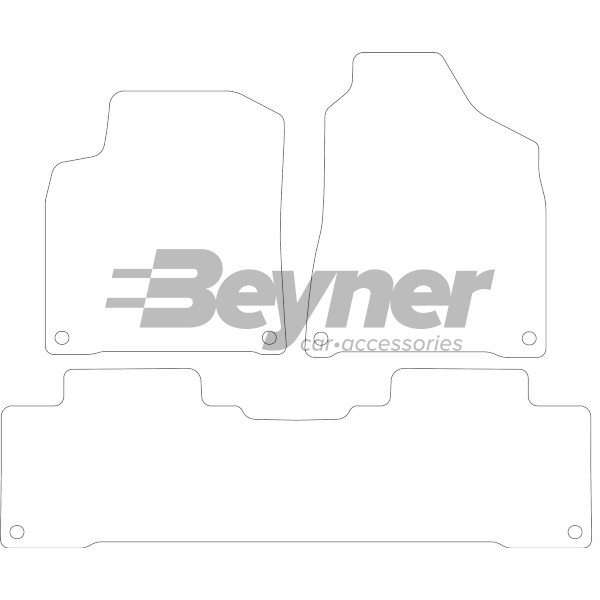 Pasklare stoffen matten Beyner MSV-1477428