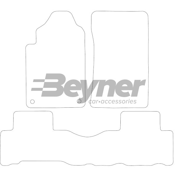 Pasklare stoffen matten Beyner MSV-1477430