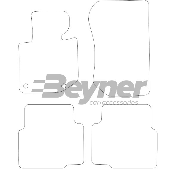 Pasklare stoffen matten Beyner MSV-1478151