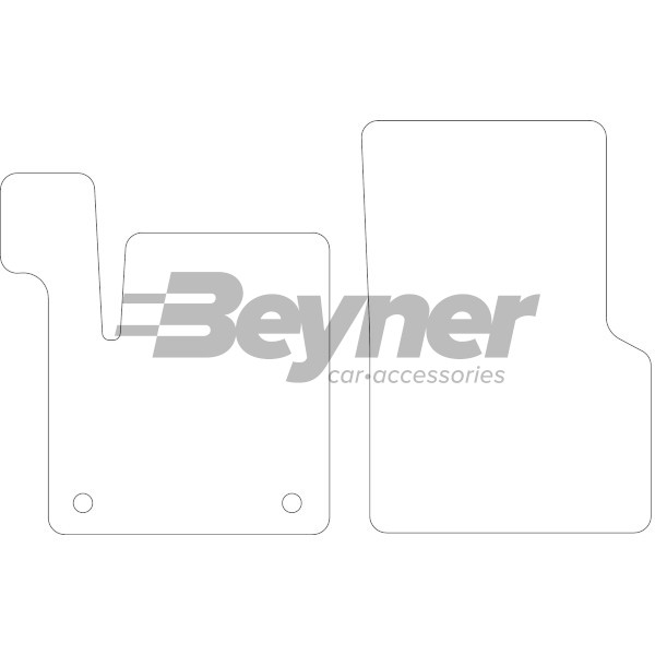 Pasklare stoffen matten Beyner MSV-1478523