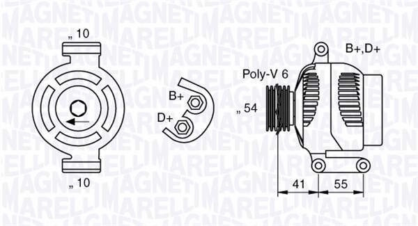 Alternator/Dynamo Magneti Marelli 063377025010