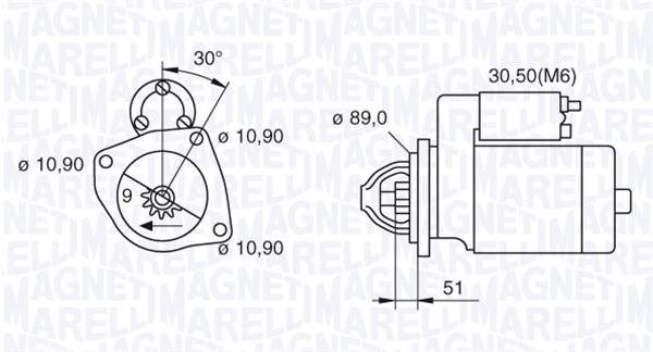 Starter Magneti Marelli 063523683090