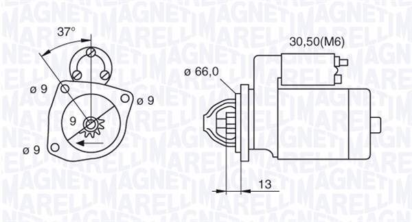 Starter Magneti Marelli 063521070660