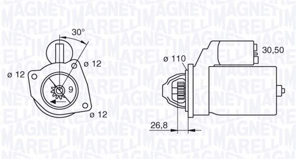 Starter Magneti Marelli 063216896010