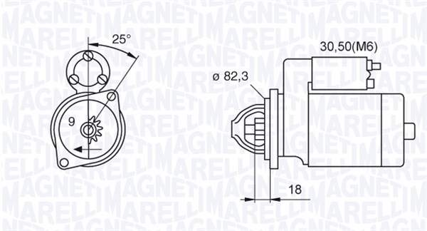 Starter Magneti Marelli 063522612010