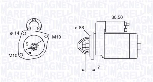 Starter Magneti Marelli 063522614010