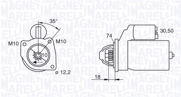 Starter Magneti Marelli 063522624010