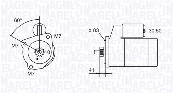Starter Magneti Marelli 063111033010