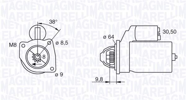 Starter Magneti Marelli 063102022010