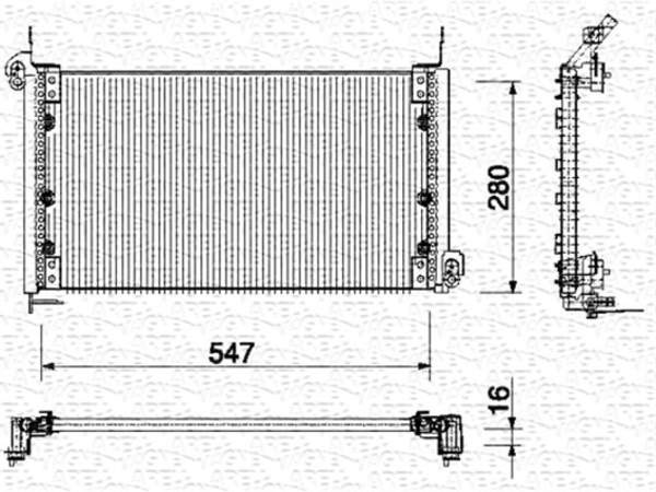 Airco condensor Magneti Marelli 350203135000