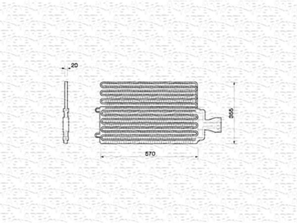 Airco condensor Magneti Marelli 350203212000