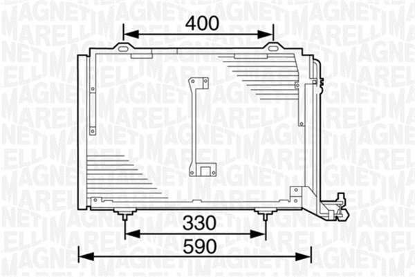 Airco condensor Magneti Marelli 350203232000