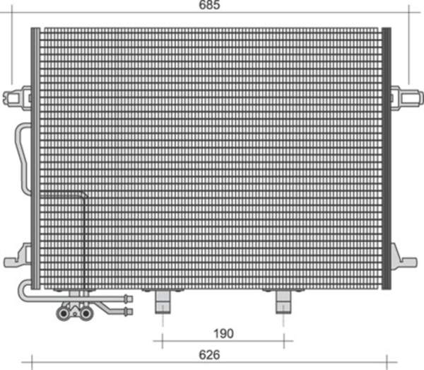 Airco condensor Magneti Marelli 350203244000