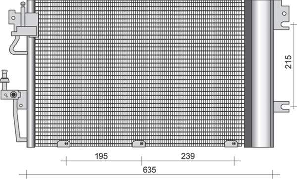 Airco condensor Magneti Marelli 350203255000