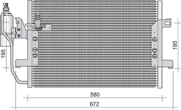 Airco condensor Magneti Marelli 350203274000