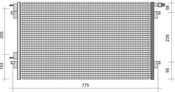 Airco condensor Magneti Marelli 350203276000