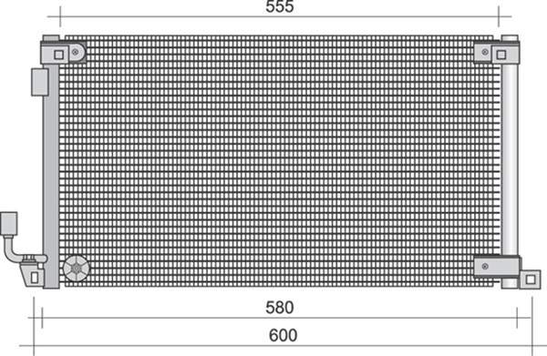 Airco condensor Magneti Marelli 350203285000