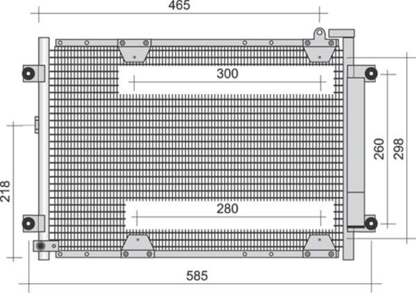 Airco condensor Magneti Marelli 350203353000