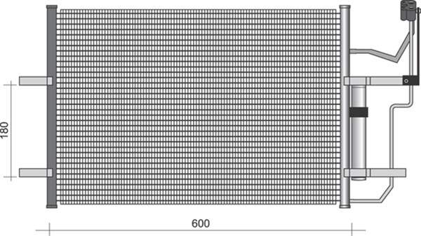 Airco condensor Magneti Marelli 350203355000