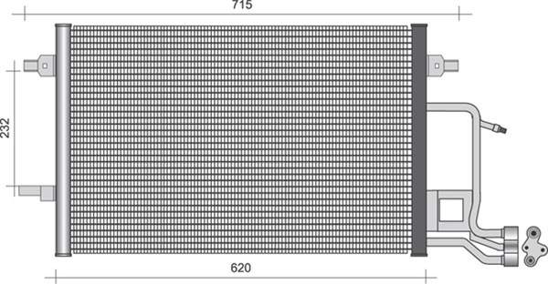 Airco condensor Magneti Marelli 350203362000