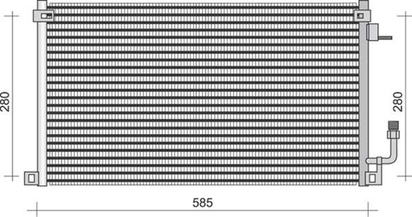 Airco condensor Magneti Marelli 350203367000