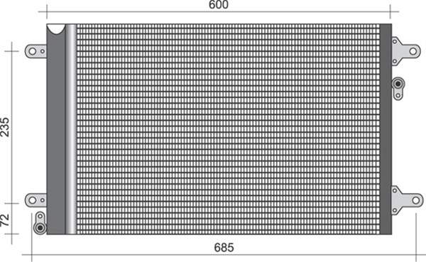 Airco condensor Magneti Marelli 350203378000