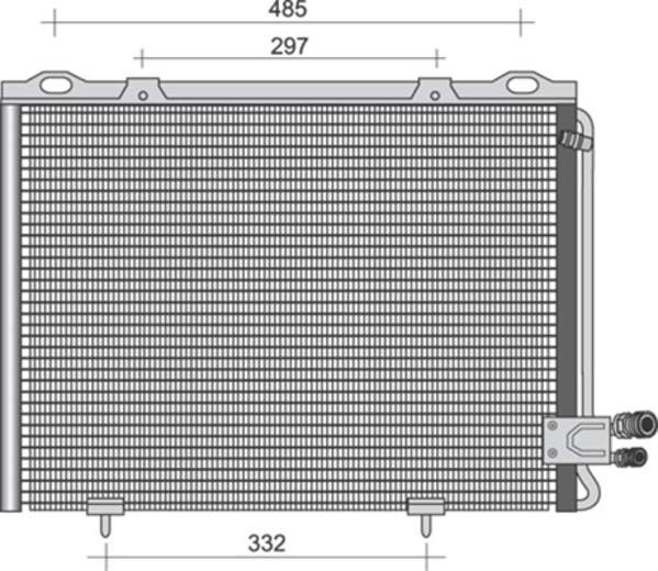 Airco condensor Magneti Marelli 350203394000