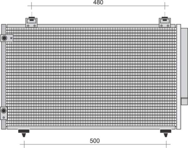 Airco condensor Magneti Marelli 350203423000