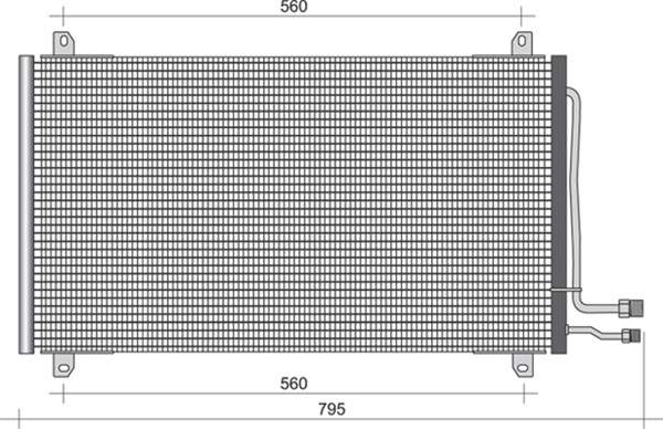 Airco condensor Magneti Marelli 350203445000