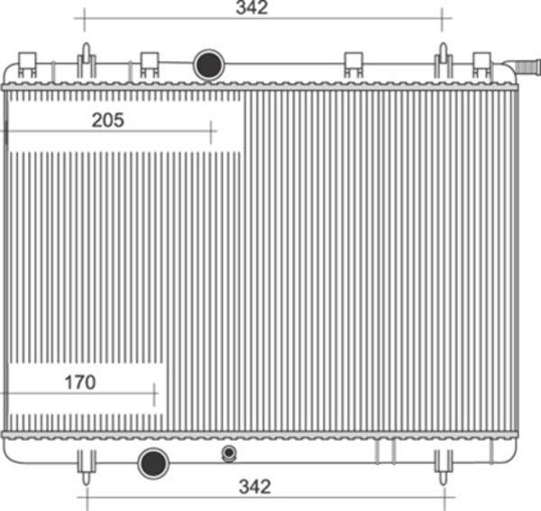 Radiateur Magneti Marelli 350213873000