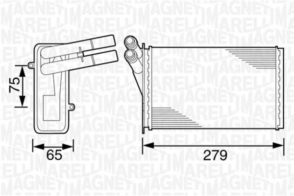 Kachelradiateur Magneti Marelli 350218220000