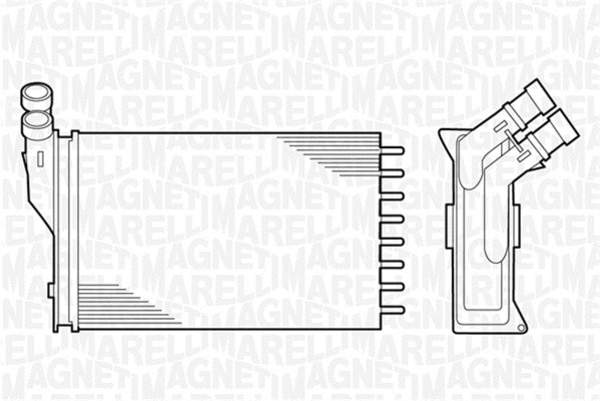 Kachelradiateur Magneti Marelli 350218222000