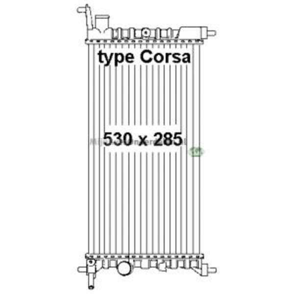 Bodermann RADIATEUR  1.2i/1.4i/1.6 GSI benzine 6438000