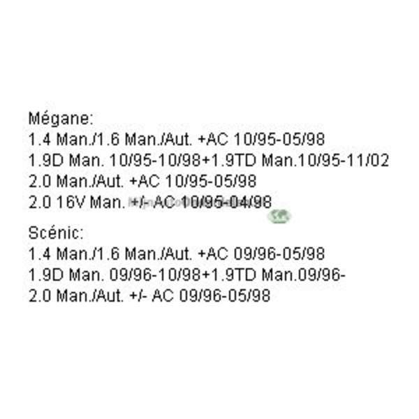 Bodermann RADIATEUR  1.4/1.6/2.0/2.0 16V -5/98 // 1.9TD Man.10/95-10/02 7238000