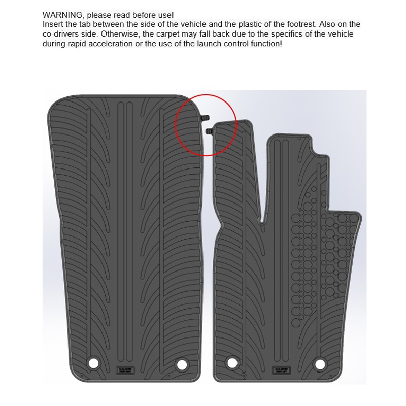 Gledring Pasklare rubber matten GL 0820