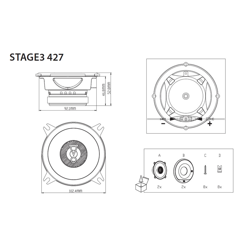 JBL Speakers JB STAGE3427