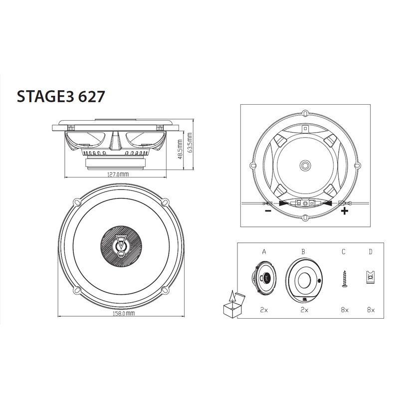 JBL Speakers JB STAGE3627