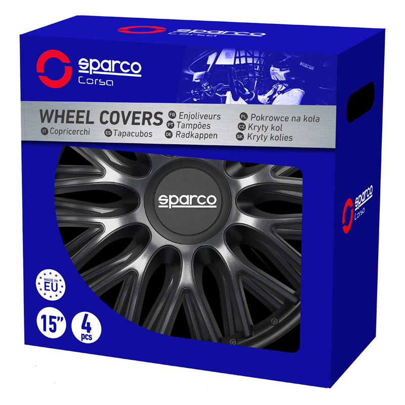 Sparco 13 inch SP 1396GRBK