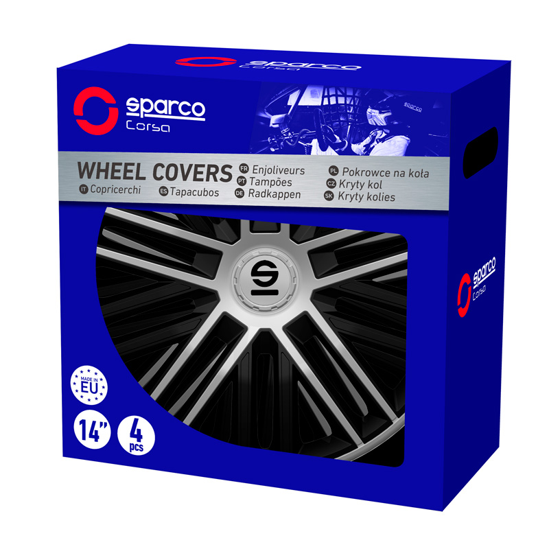 Sparco 14 inch SP 1485BKSV